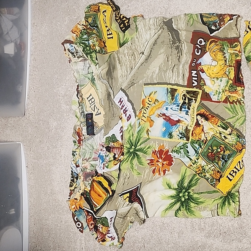 Vintage Jams World MATCHING Topical Top & Pants M/L - Picture 2 of 14